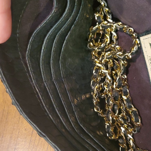 Like NEW Python skin Beirn clutch crossbody - Picture 9 of 10